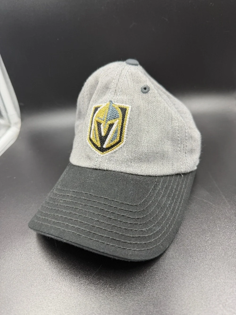 Vegas Golden Knights Youth Adjustable Hat Black Gray NHL Licensed Hockey Cap